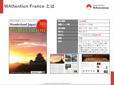 WAttention フランス版の媒体資料